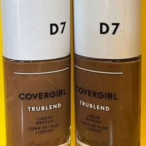 New Set 2 Covergirl Trublend Liquid Makeup Foundation Soft Sable D7 Full Size